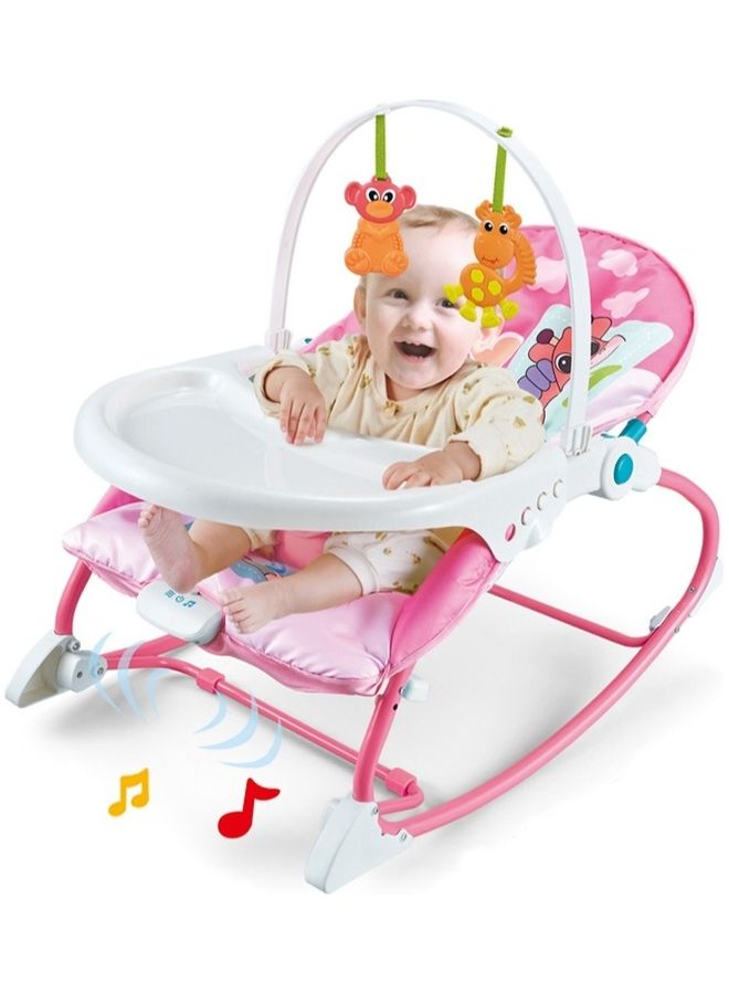 Kidle 2 in 1 Music Vibrating Baby Rocker + Dining Table  - Image 5
