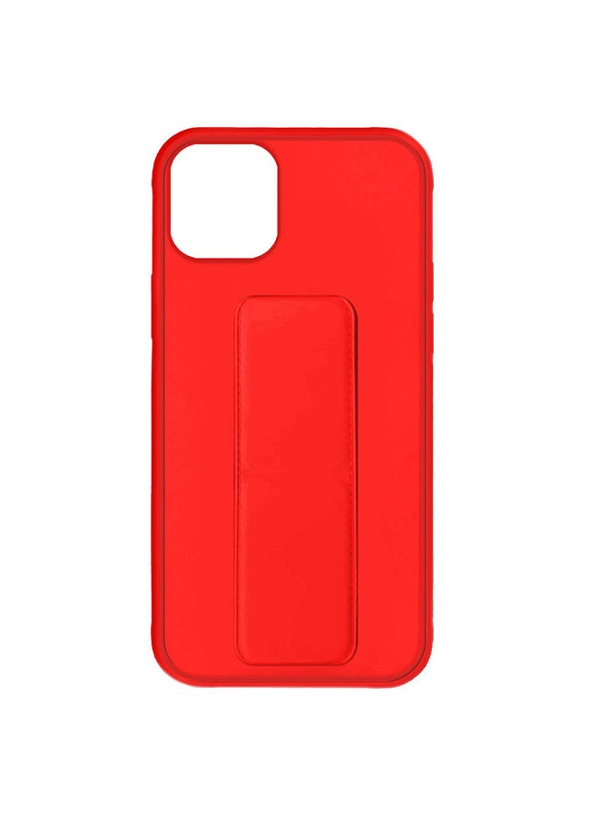 Protective Case Cover with Finger Grip Stand for Apple iPhone 13 Red