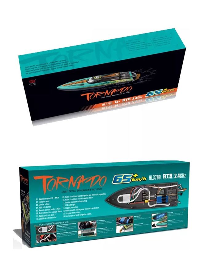 MYTOYS - Tornado High Speed 65 Plus km/H RC Boat With Powerful Brushless Motor And ESC Self Cooling Function - Image 1