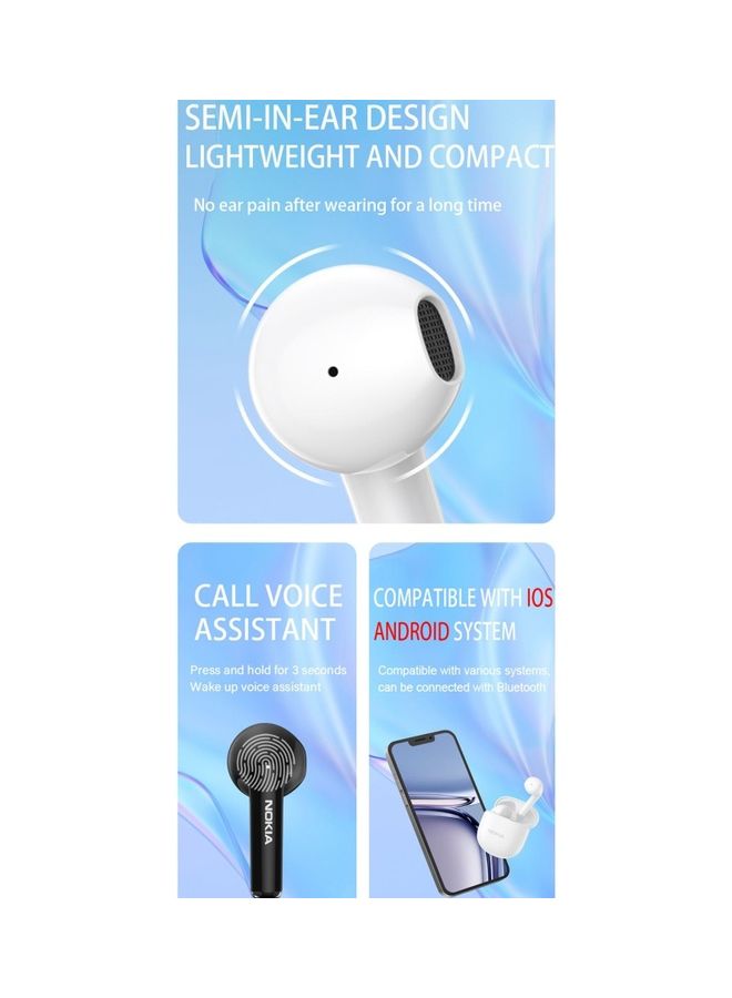 NOKIA - E3110 True Wireless Earphone Noise Reduction Touch Control HiFi Stereo Sound Headset BT 5.1 Earphones with Microphone Purple - Image 1