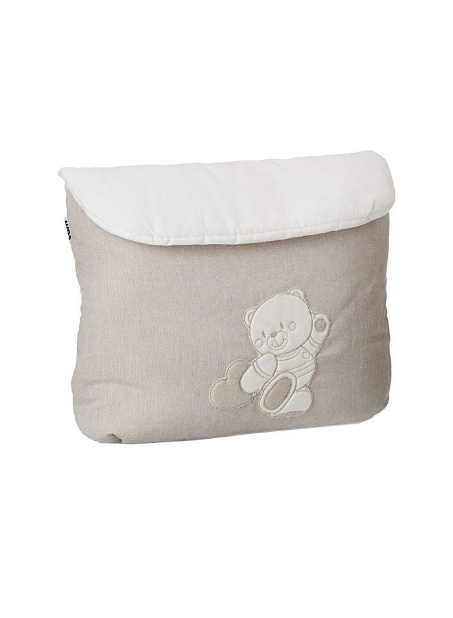 cam Cot Storage Bag Baby Pocket Beside, Linen Baby Nursery Organizer Bag, Washable, Crib, Playard Hanging Bag, Packet Organizer, Cribs, Diaper Caddy - Beige  - Image 1