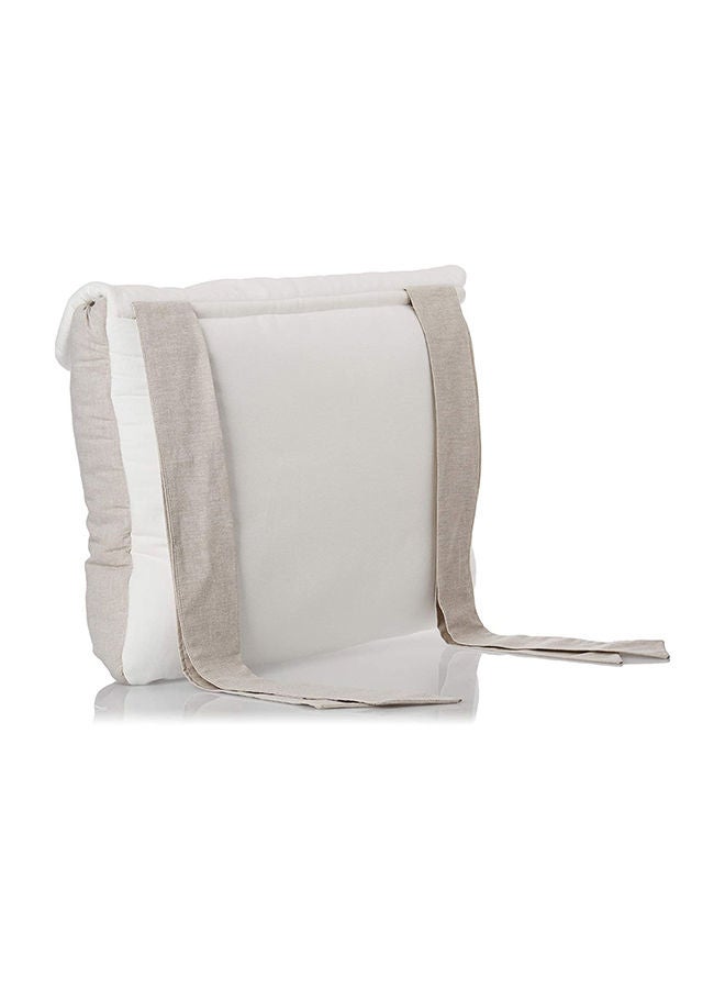 cam Cot Storage Bag Baby Pocket Beside, Linen Baby Nursery Organizer Bag, Washable, Crib, Playard Hanging Bag, Packet Organizer, Cribs, Diaper Caddy - Beige  - Image 2