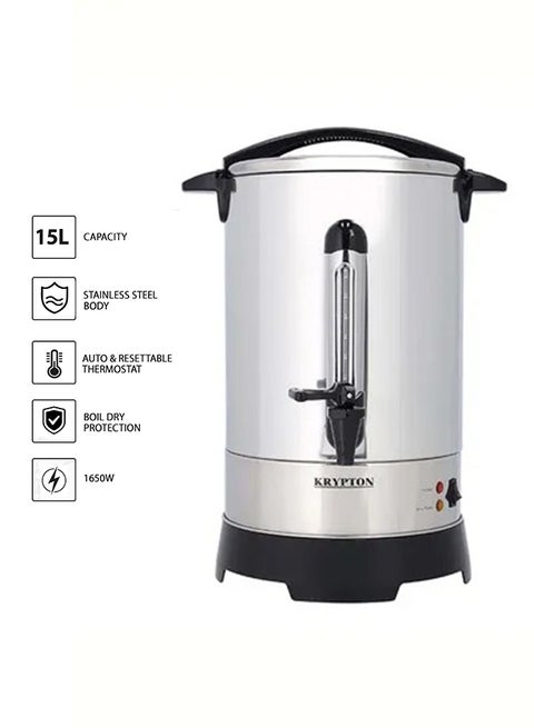 Stainless Steel Electric Kettle 15 L 1650 kW KNK6324 Silver
