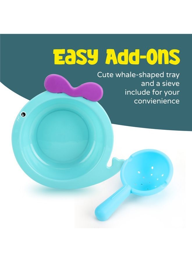 Moon Floating Set Assorted Mini Duck Family With Boat And Sieve ‎29.5 x 2 x 33.5cm - Image 4