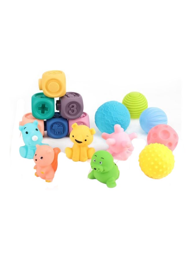 Moon Baby Educational Small Number Block Cubes Animal Toys For Toddlers & Shapes 47.5 x 9 x 23cm - Image 1