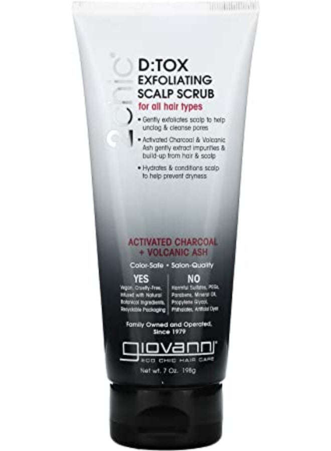 Giovanni 2chic D:tox Exfoliating Scalp scrub 198grams - Image 1