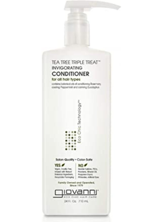 Giovanni Tea Tree Triple Treat Invigorating Conditioner 710ml - Image 1