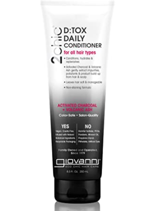 Giovanni 2Chic D:tox Daily Conditioner 250ml - Image 1