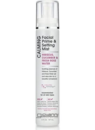 Calming Facial Prime Setting Mist Hibiscus Cucumber Fresh Rose Water 147ml - v1670847249/N53371682A_1