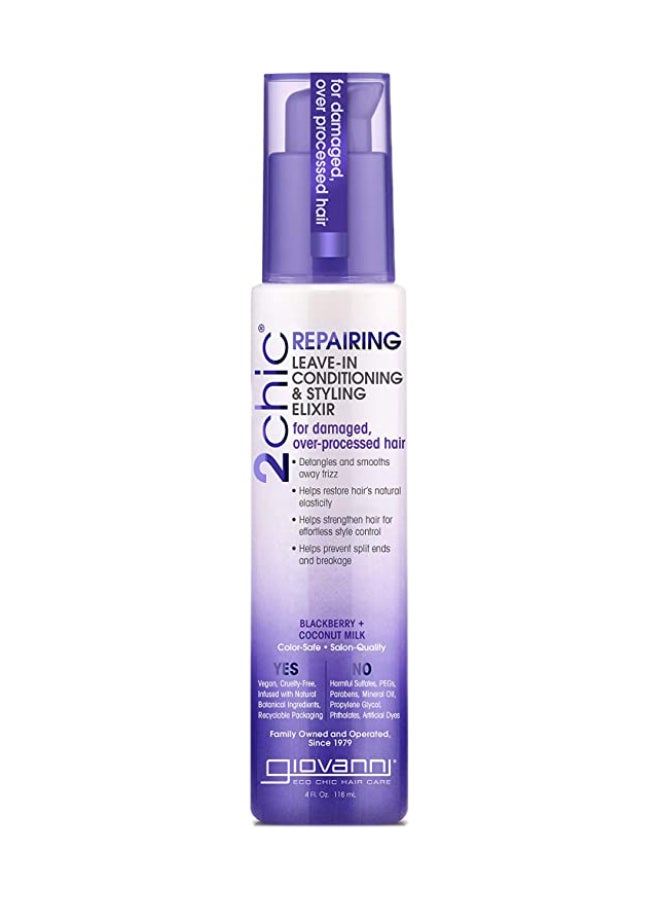 Giovanni 2Chic Repairing Leave-In Conditioning & Styling Elixir 118ml - Image 1