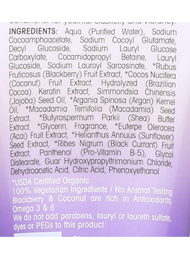 Giovanni 2Chic Blackberry and Coconut Milk Repairing Shampoo 44ml  - Image 3