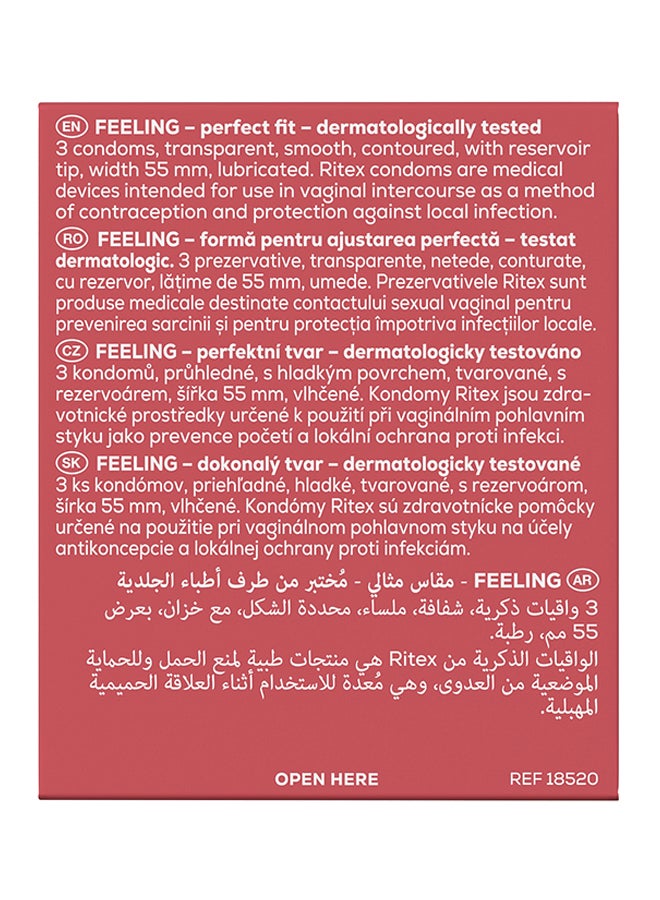 Condom FEELING (Perfect Fit) Pack of 3