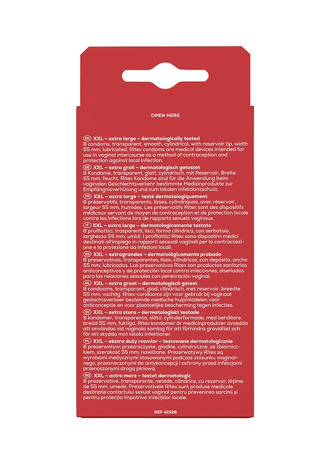 Ritex Condom XXL (Extra Large) Pack of 8 - Image 2