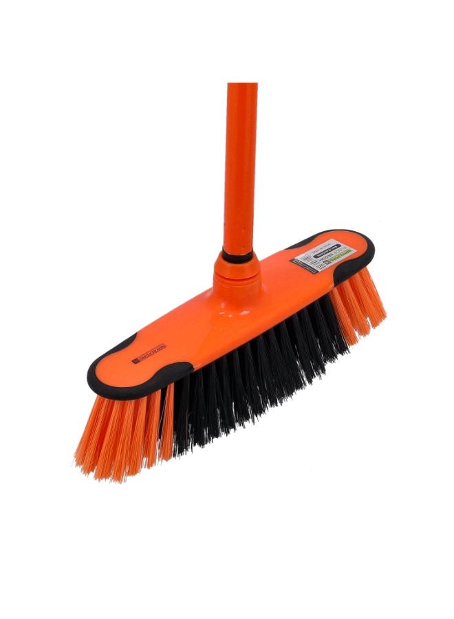 Royalford Floor Broom 27X6X124Cm Multicolor Orange/ Black  - Image 3