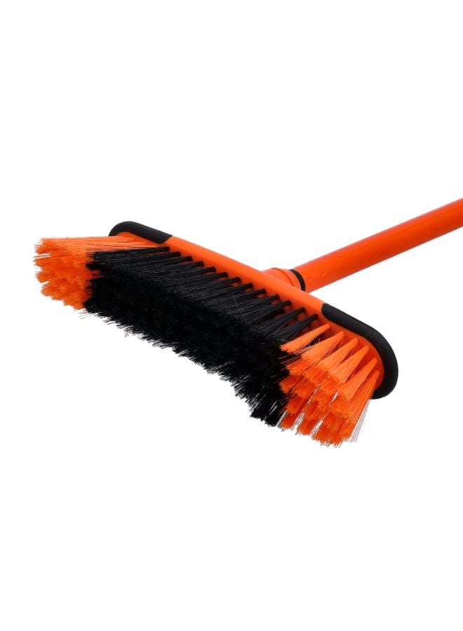 Royalford Floor Broom 27X6X124Cm Multicolor Orange/ Black  - Image 4