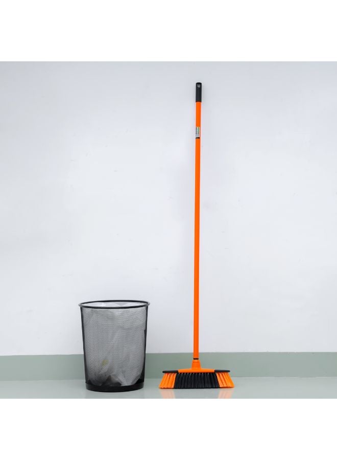 Royalford Floor Broom 27X6X124Cm Multicolor Orange/ Black  - Image 5