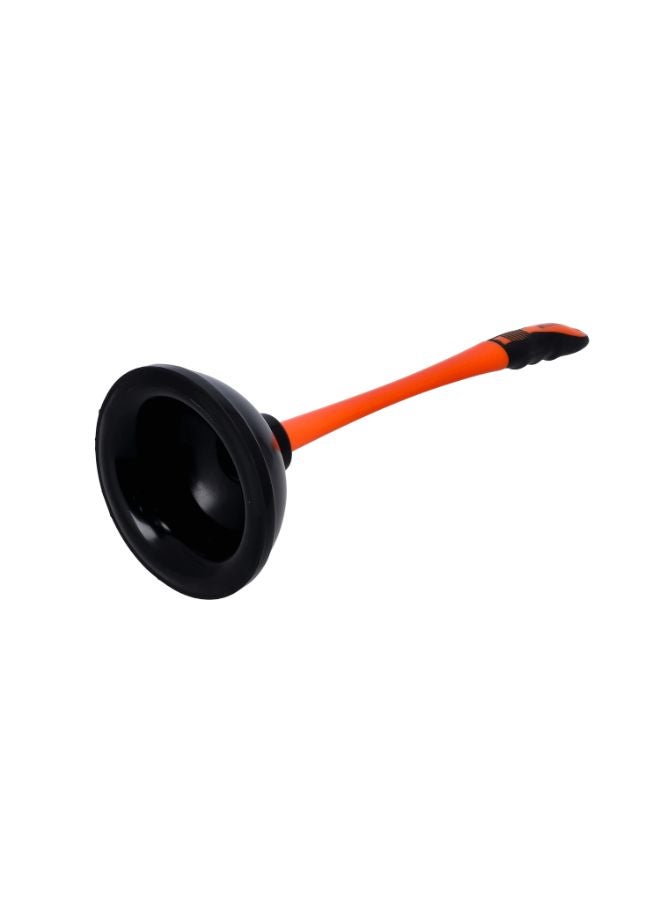 Royalford Toilet Plunger Premium Quality Cleaning Accessories Multicolor Assorted Orange/ Black 15x15x43cm  - Image 2