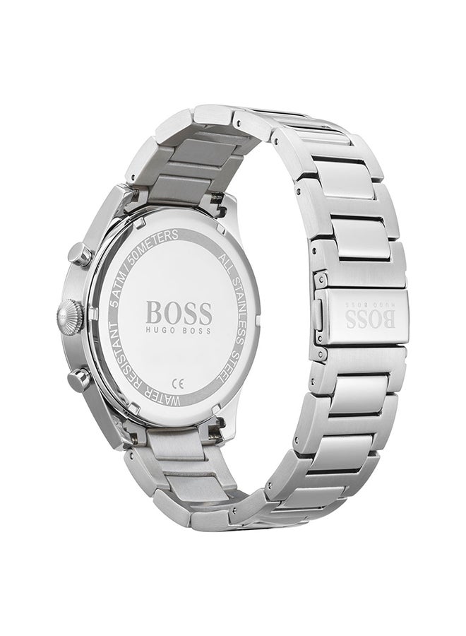 HUGO BOSS Men's Stainless Steel Chronograph Wrist Watch 1513712 - 44 mm - Silver  - Image 2