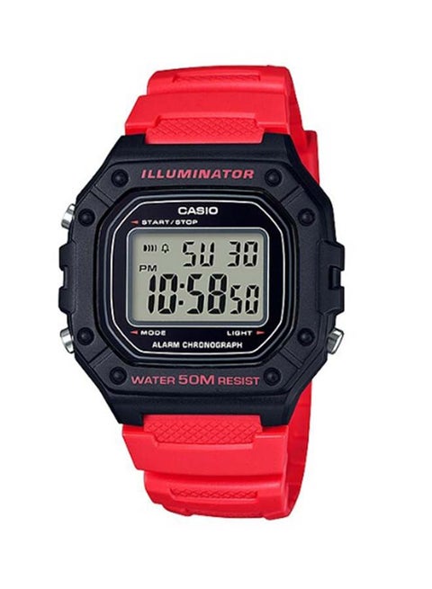 Men's Resin Digital Wrist Watch W-218H-4BVDF