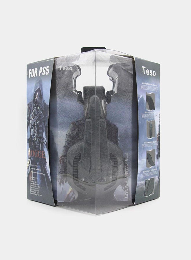 تيسو سماعة رأس روج سلكية بتصميم يغطي الأذن للألعاب - Image 2