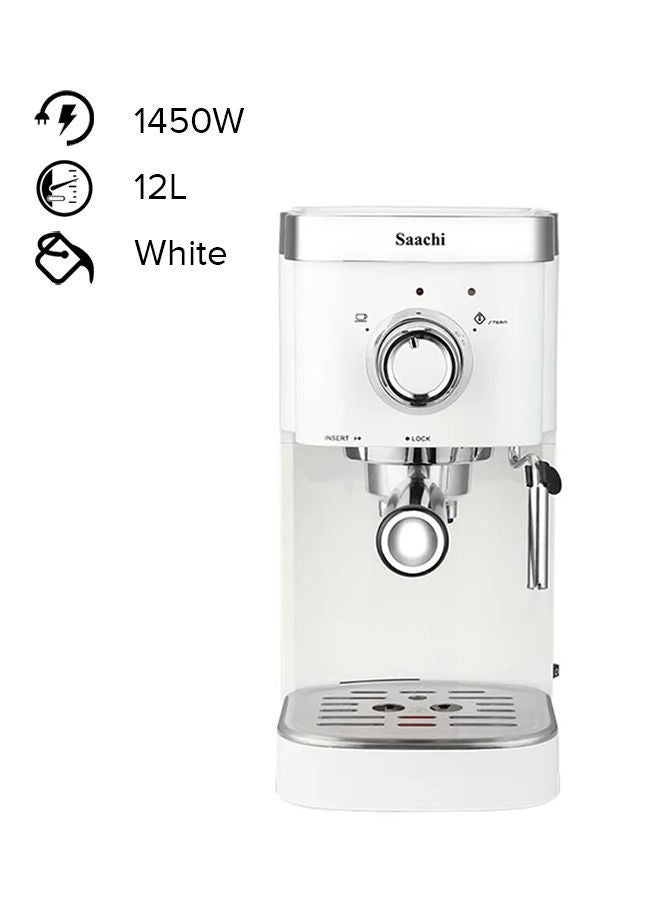 Saachi 3 In 1 Espresso Coffee Maker 1.25 L 1450 W NL-COF-7061-WH White  - Image 1