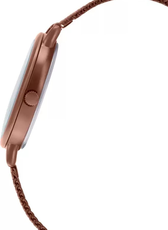 CASIO Women's Stainless Steel Analog Quartz Wrist Watch LTP-E415MR-7CDF white/Gold - Image 5