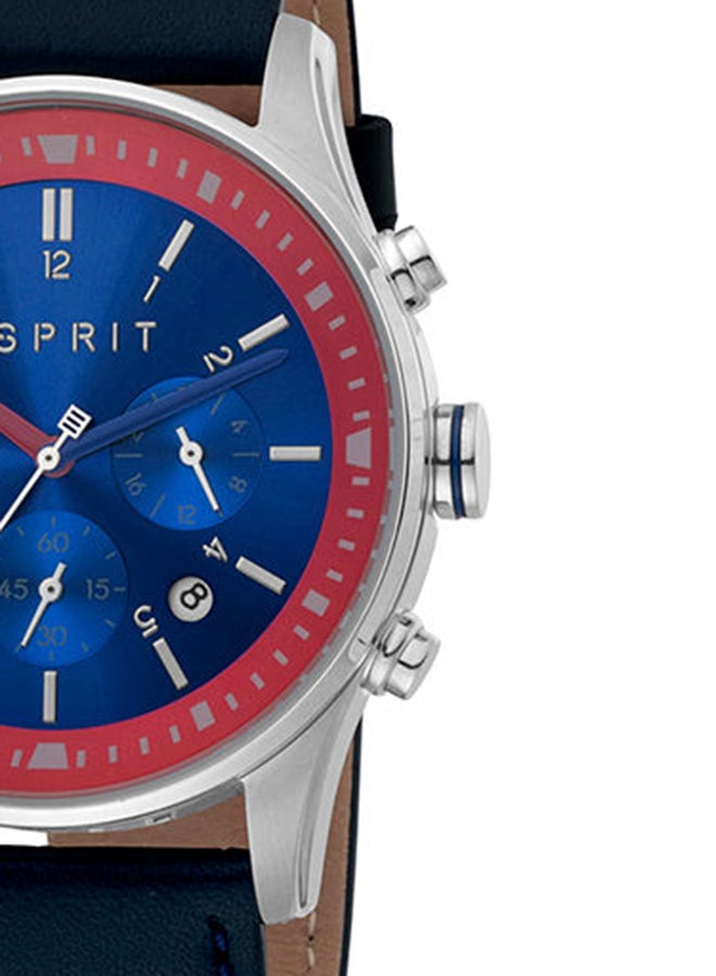 ESPRIT Men's Leather Analog Wrist Watch ES1G209L0025  - Image 4