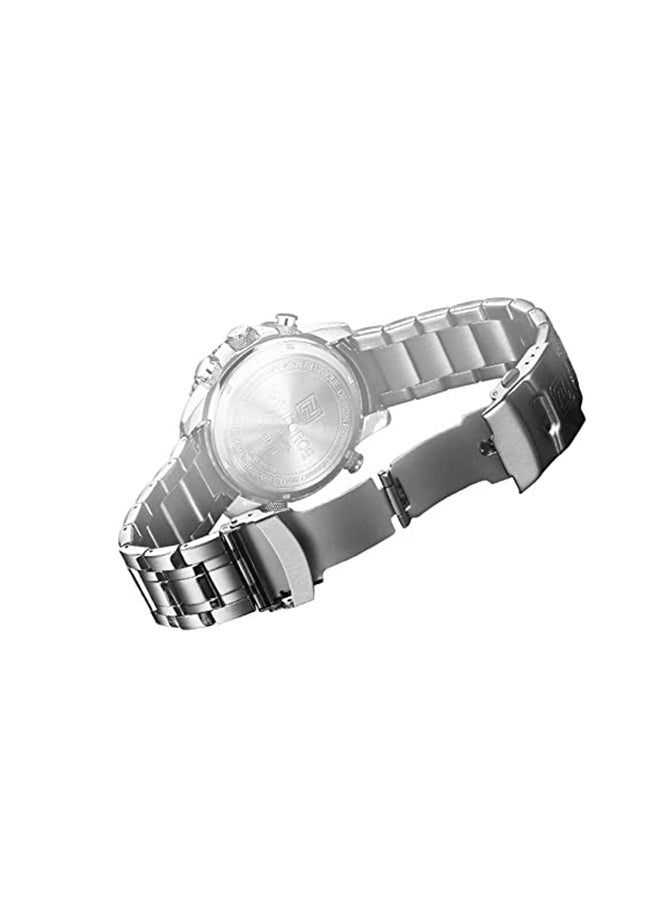 نافيفورس ساعة يد رقمية وبعقارب وسوار من الستانلس ستيل طراز NF9182 S/GN للرجال - Image 4