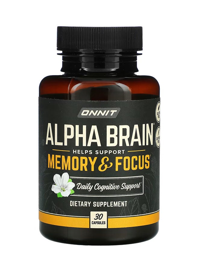 Onnit - Alpha Brain Dietary Supplement - 30 Capsules - Image 1
