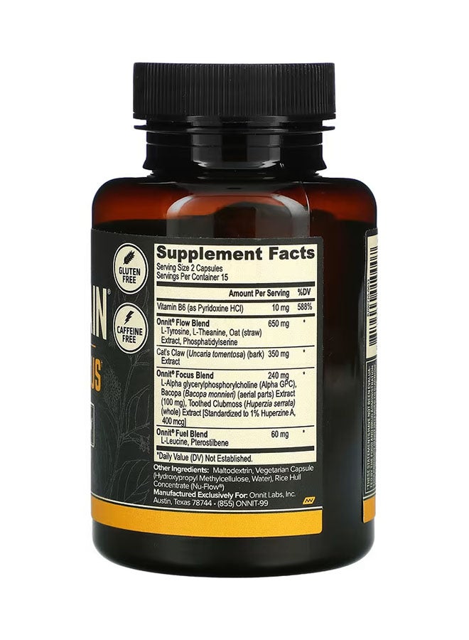 Onnit - Alpha Brain Dietary Supplement - 30 Capsules - Image 1