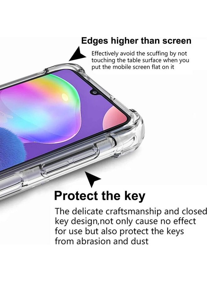 MARGOUN Samsung Galaxy A13 4G Case Clear Shockproof Back Cover Airbag Bumper Corner Anti-Fall Transparent Soft TPU Case 6.6 inch Clear - Image 3