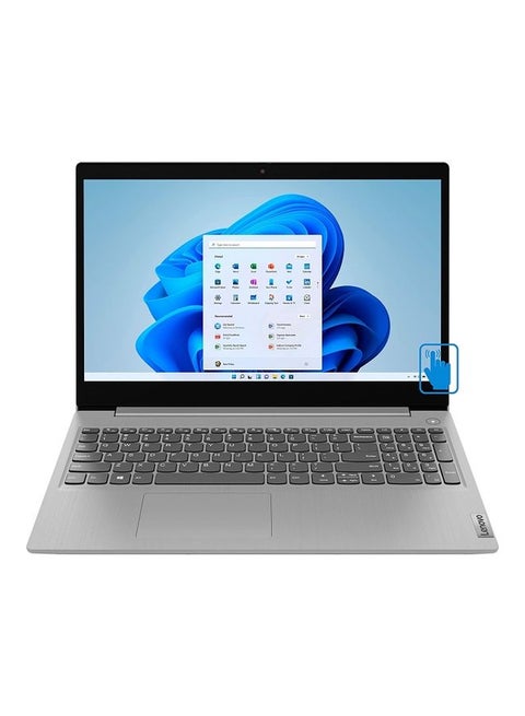 Ideapad 3 15ITL05 Touchscreen Laptop With 15.6-Inch HD Display, Core i3-1115G4 Processor/8GB RAM/256GB SSD/Intel UHD Graphics/Windows 11 English Platinum Grey