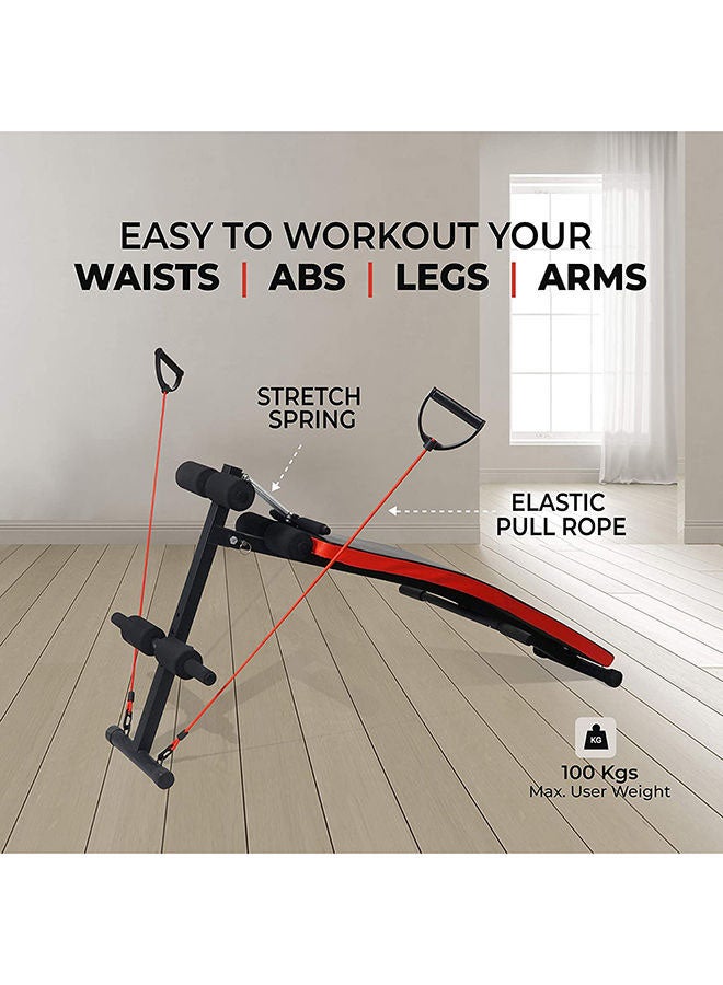 SkyLand Sit Up Exercise Bench With Spring Resistance Band  - Image 4