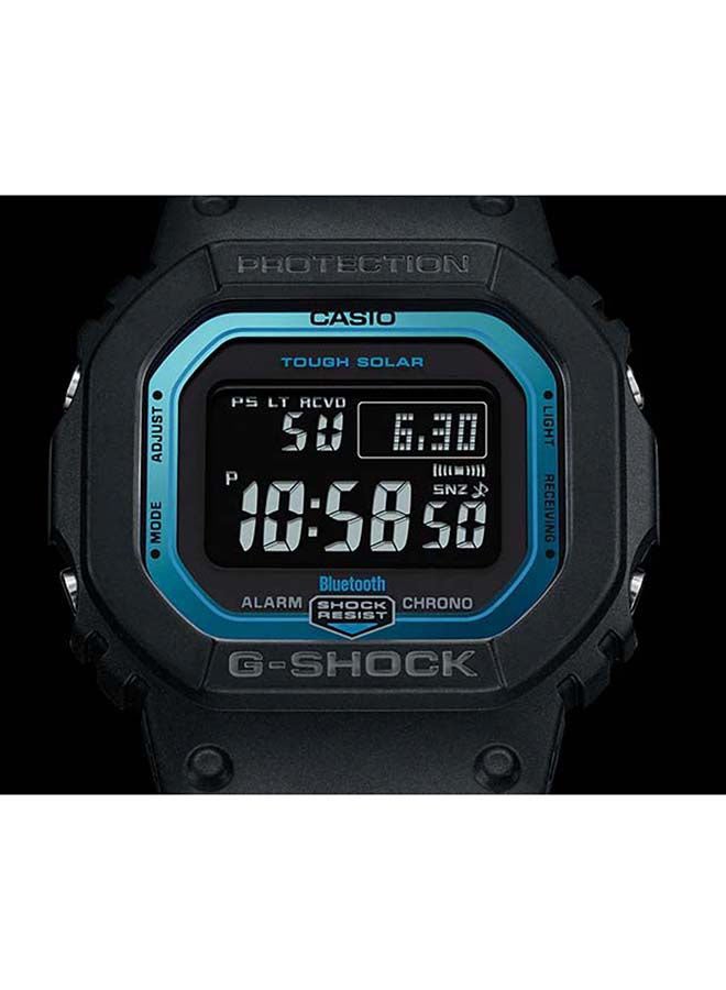 جي شوك ساعة يد رقمية بسوار من الراتينج طراز GW-B5600-2DR للرجال - Image 4