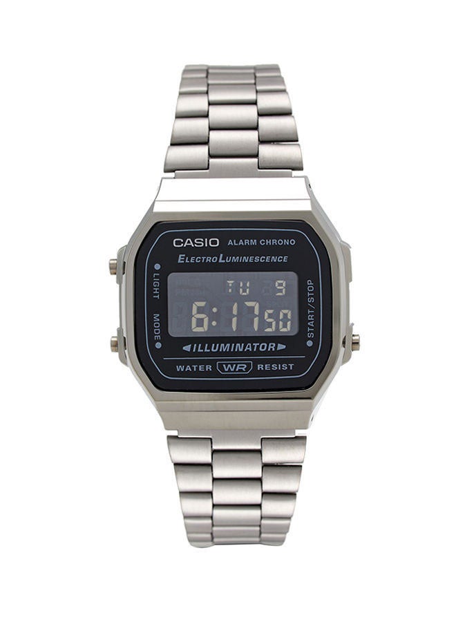 CASIO - Stainless Steel Digital Wrist Watch A168WGG-1BDF - 33 mm - Black - Image 1