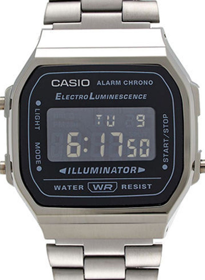 CASIO - Stainless Steel Digital Wrist Watch A168WGG-1BDF - 33 mm - Black - Image 1