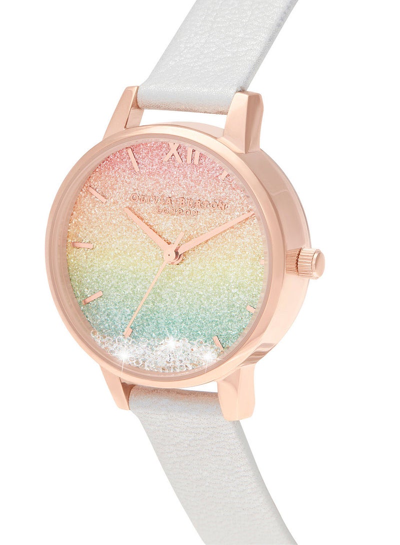 OLIVIA BURTON - Women's Leather Analog Wrist Watch OB16EX228 - Image 1