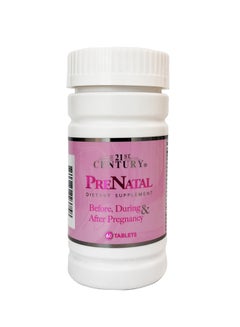 21st CENTURY PreNatal With Folic Acid - 60 Tablets  - Image 1