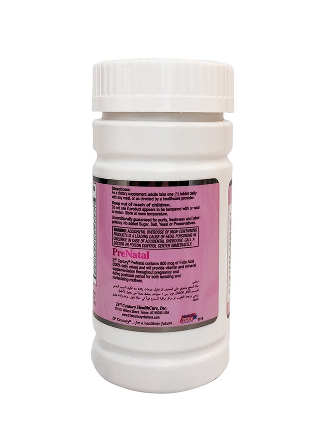 21st CENTURY - PreNatal With Folic Acid - 60 Tablets - Image 1