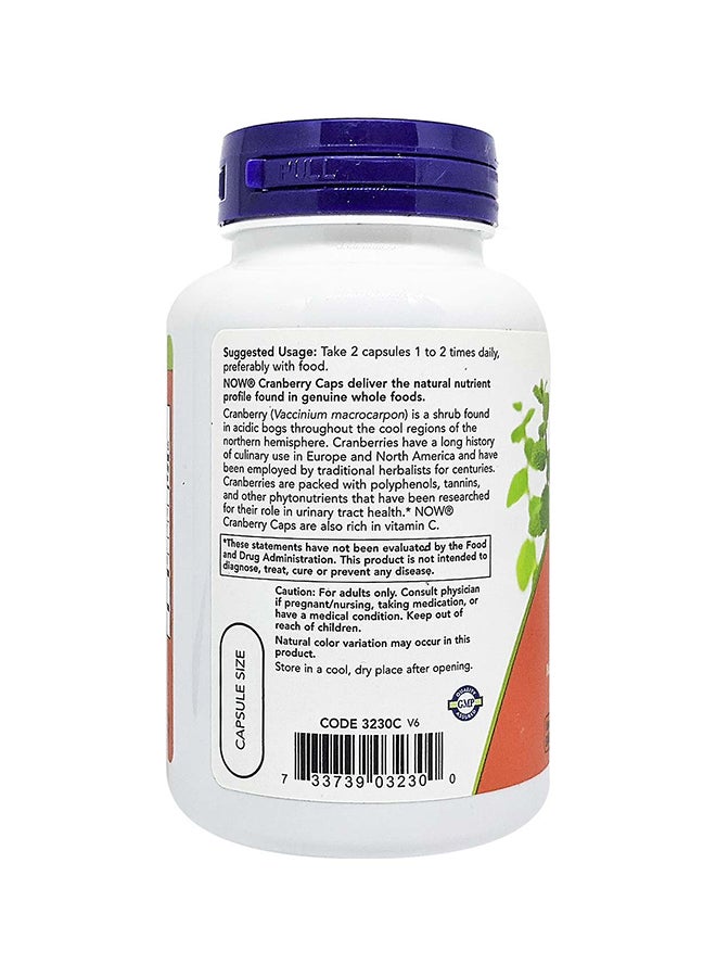 Now Foods Cranberry Caps - 100 Veg Capsules  - Image 2