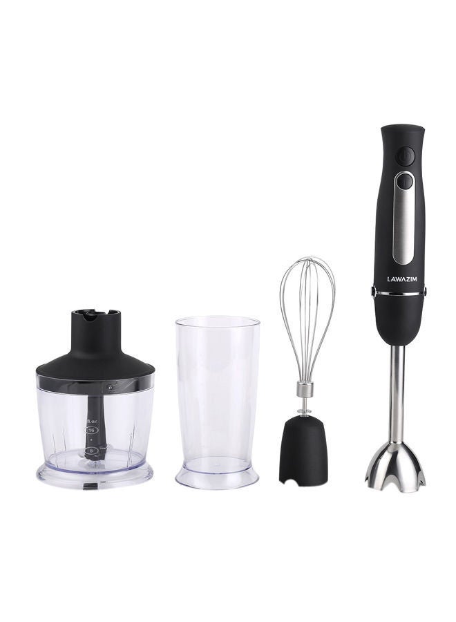 LAWAZIM 4-In-1 Multifunction Hand Blender 05-2105-01 Black/Silver  - Image 1