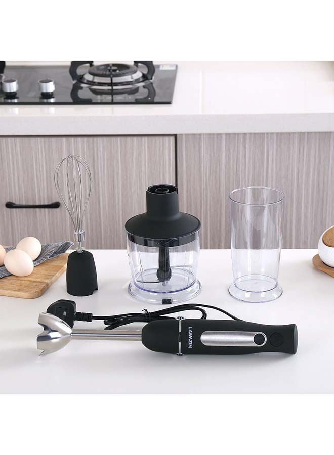 LAWAZIM 4-In-1 Multifunction Hand Blender 05-2105-01 Black/Silver  - Image 5