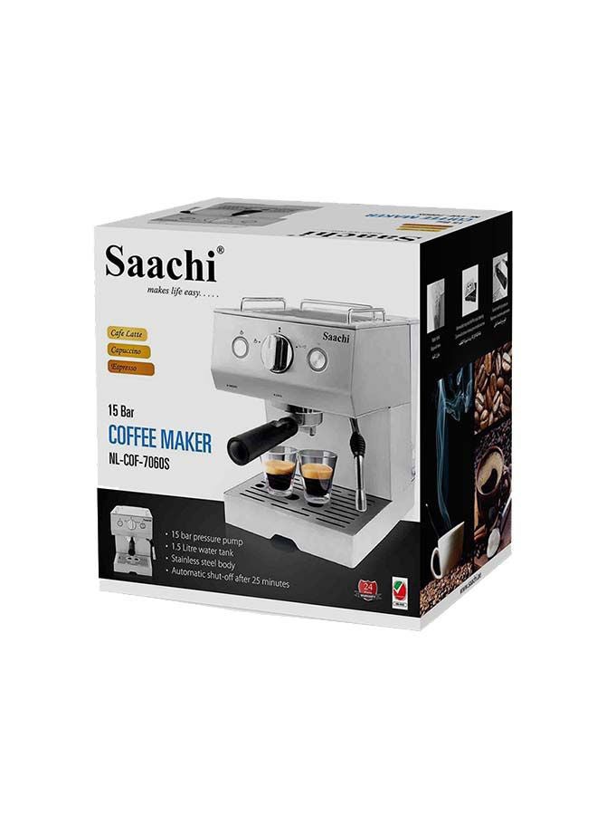 Saachi - Coffee Maker 1.5 L 1140.0 W NL-COF-7060S-ST Sliver - Image 1