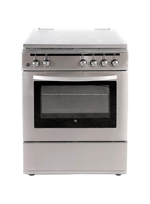 4 Burner Gas Cooker 60 x 60 cm, One hand Ignition, Rotisserie, Self Cleaning Function, Made in Turkey, FGC66.02S Stainless Steel