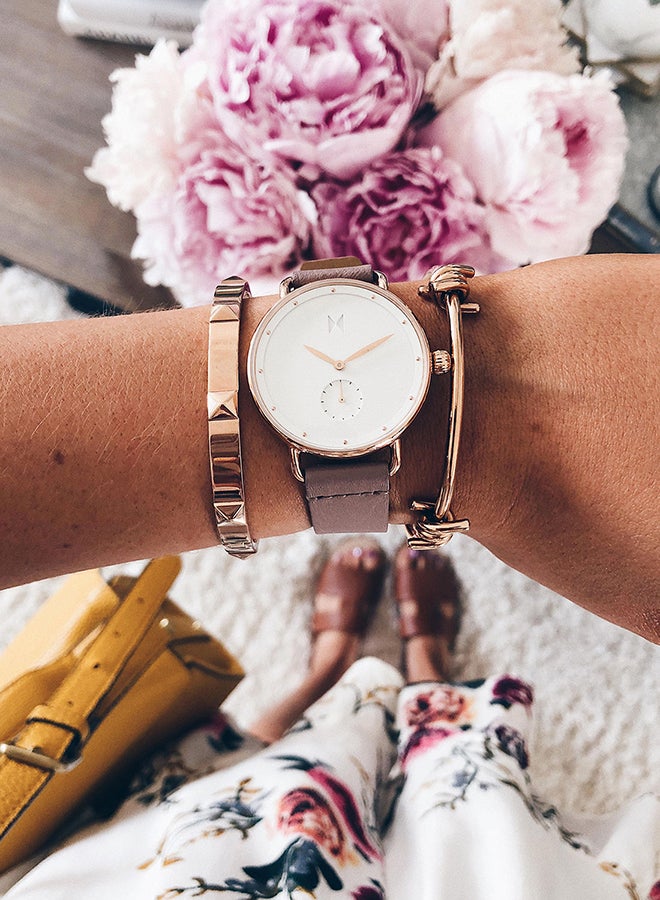 MVMT Women's Leather Analog Wrist Watch D-FR01-RGPU - Image 4