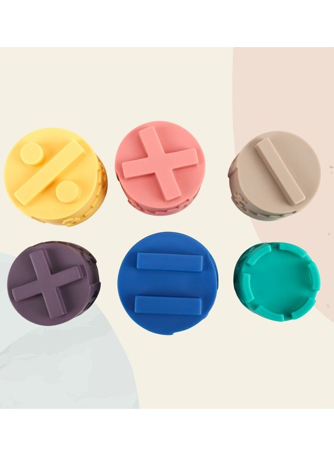 Moon Stacking Educational Montessori Toy Tower With Letters Symbols And Patterns 19.5 x 6 x 23cm - Image 4