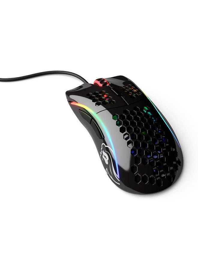 Gloriuos Black Gaming Mouse - Glorious Model D Gaming Mouse Honeycomb - Ultralight RGB Mouse - PC Mouse - 69 g - Glossy Black