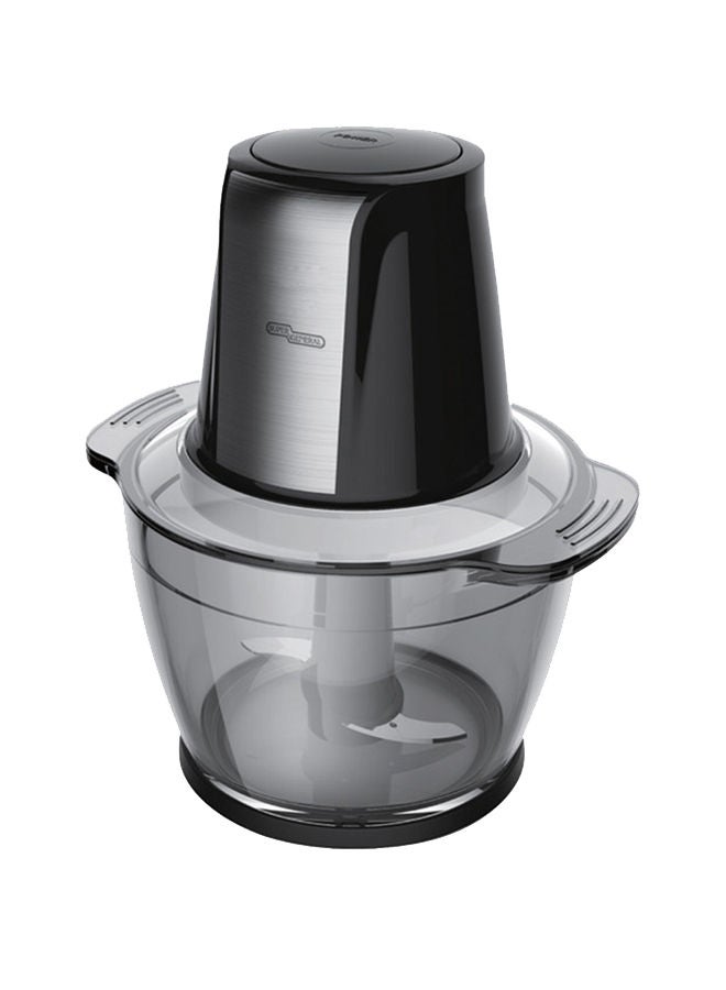 SUPER GENERAL Chopper, 1 Ltr , 500W , Single Speed , Stainless Steel Blade 1 L 500 W KSGCH13D Black/Clear  - Image 1