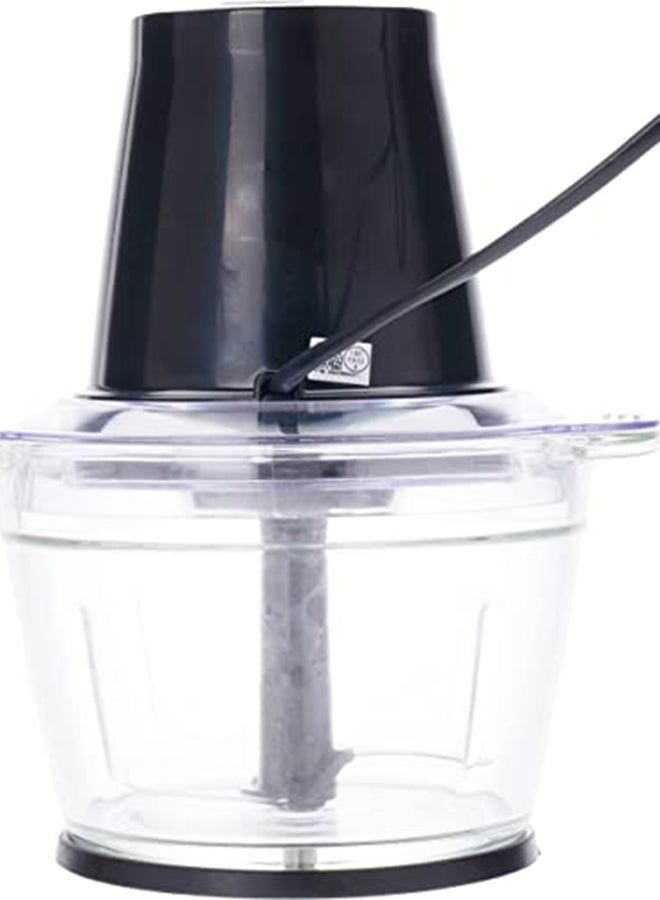 SUPER GENERAL Chopper, 1 Ltr , 500W , Single Speed , Stainless Steel Blade 1 L 500 W KSGCH13D Black/Clear  - Image 2