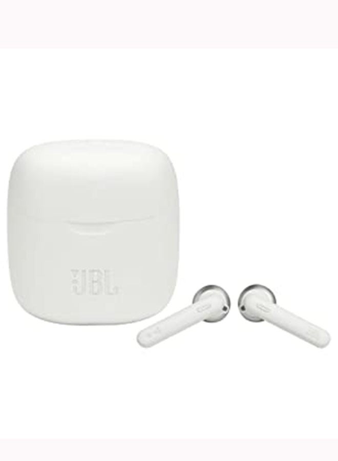 JBL - Tune 220 Bluetooth Wireless In-Ear Earphones With Charging Case White - Image 1